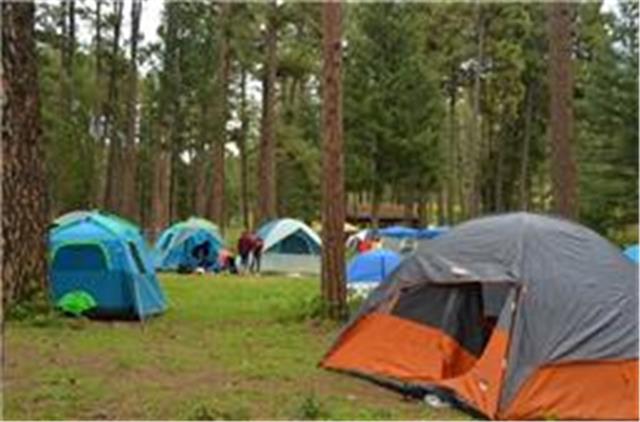 Tents at the campsite