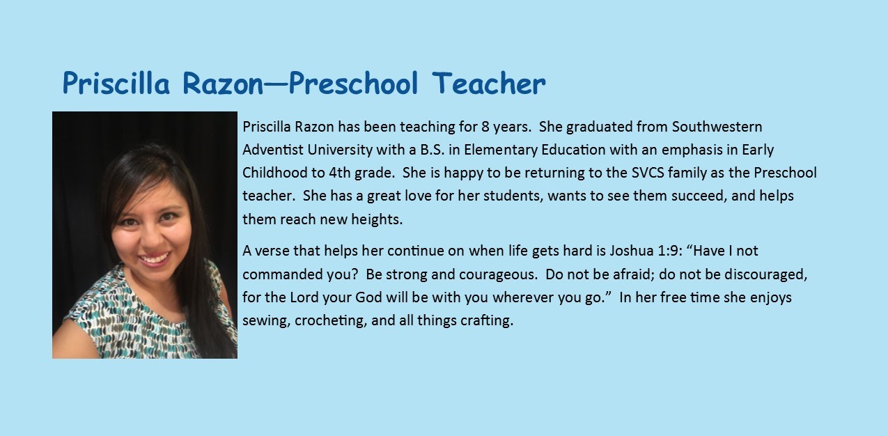 Priscilla Razon - Preschool Teacher